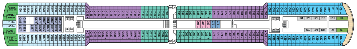P&O Crusies, Arcadia, Deck 6 - C Deck.png